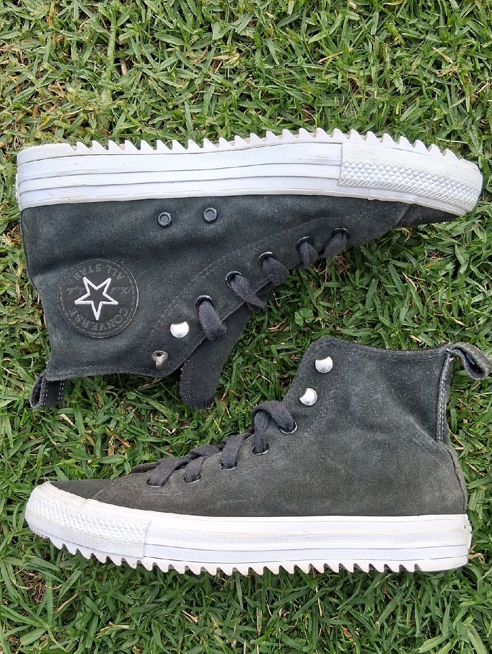 Converse Charcoal High-Top Sneakers - Picture 5 of 11